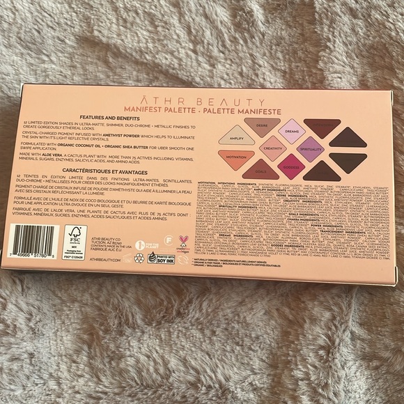 2 for $30 - Athr Beauty - BNIP Manifest Eyeshadow Palette - Picture 2 of 3